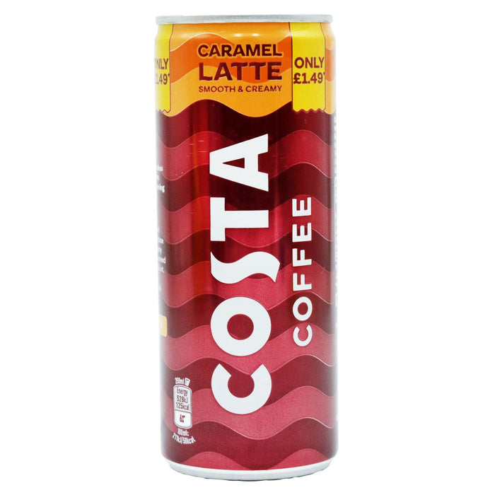 Costa Coffee Caramel Latte 250ml  (Box of 12)