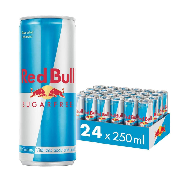 24x Red Bull Energy Drink Sugar Free 250ml