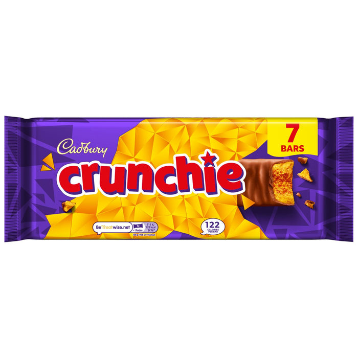 Cadbury Crunchie Chocolate Bar 7 Pack Multipack (10 x 182.7g)