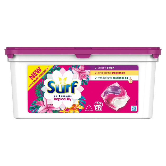 Surf Tropical Lily 3 in 1 Capsules 27 washes