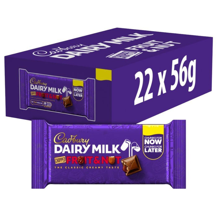 Cadbury Dairy Milk Fruit & Nut Chocolate Bar (22 x 56g)