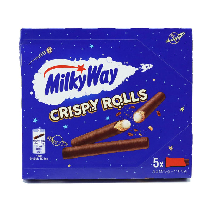 14x Milky Way Milk Chocolate Crispy Rolls 5 pack 112.5g