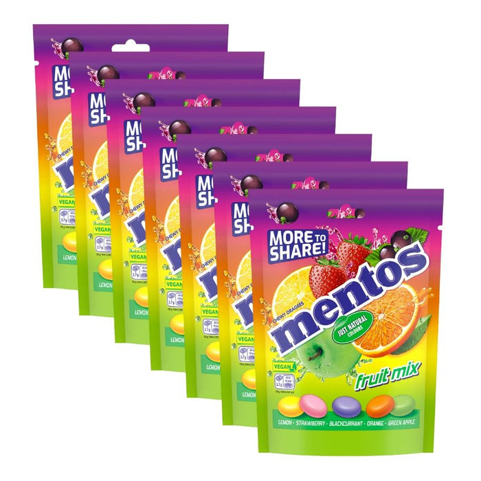Mentos Fruit Mix Chewy Dragees (7 x 140g)