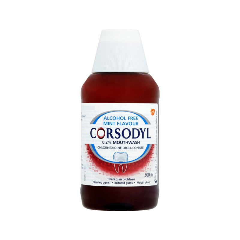 Corsodyl Mouthwash Mint Alcohol Free 300 ml