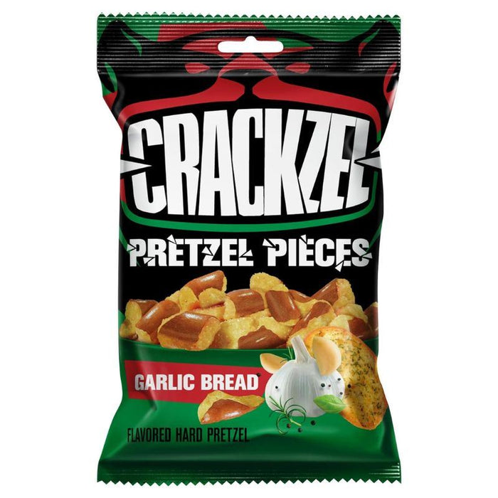 Crackzel Pretzel Pieces Garlic Bread Flavour (24 x 85g)