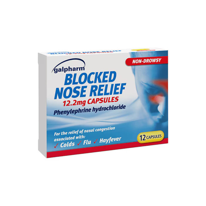 Galpharm Blocked Nose Relief Capsule 12's