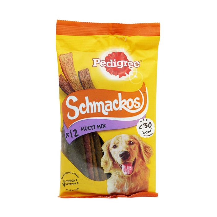 Pedigree Dog Snacks Strips Of Meat Schmackos 12 's (Box of 18)