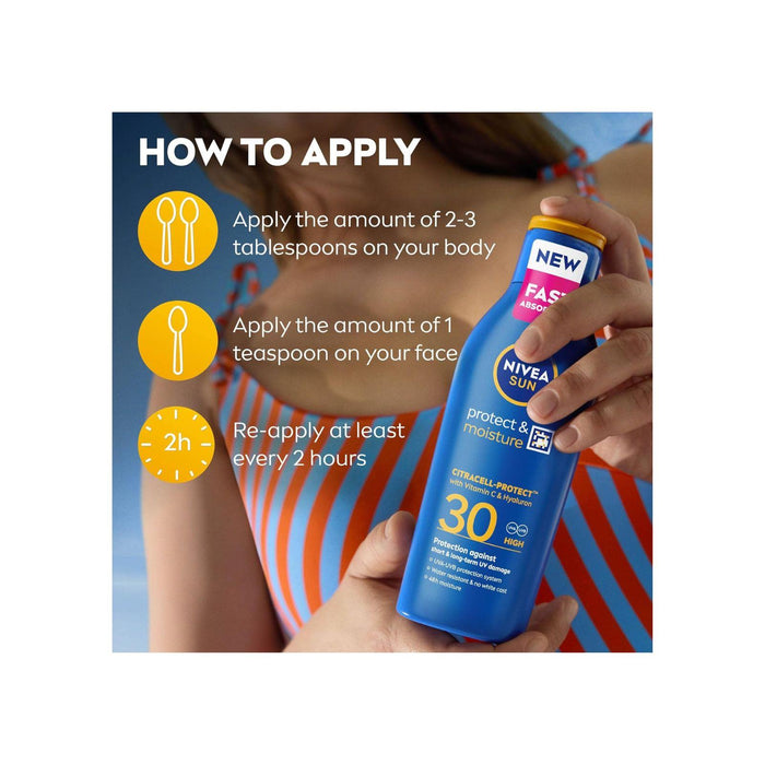 NIVEA SUN Protect & Moisture Sun Lotion SPF 30 200ml