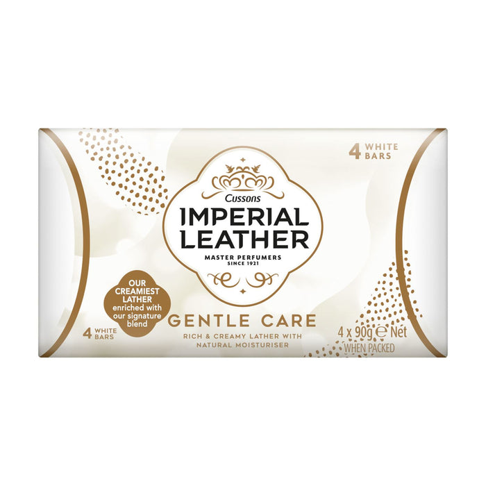 Imperial Leather Bar Soap Gentle Care Cleansing Bar  4 x 90 g bars