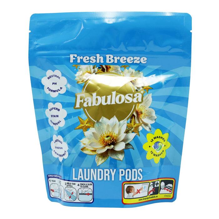 Fabulosa 3-in-1 Laundry Pods Fresh Breeze, 12 Washes