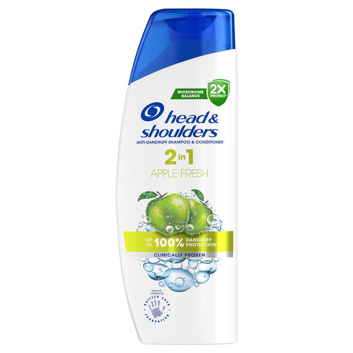 Head & Shoulders Apple Fresh Anti-Dandruff  2-in-1 Shampoo & Conditioner 330ml