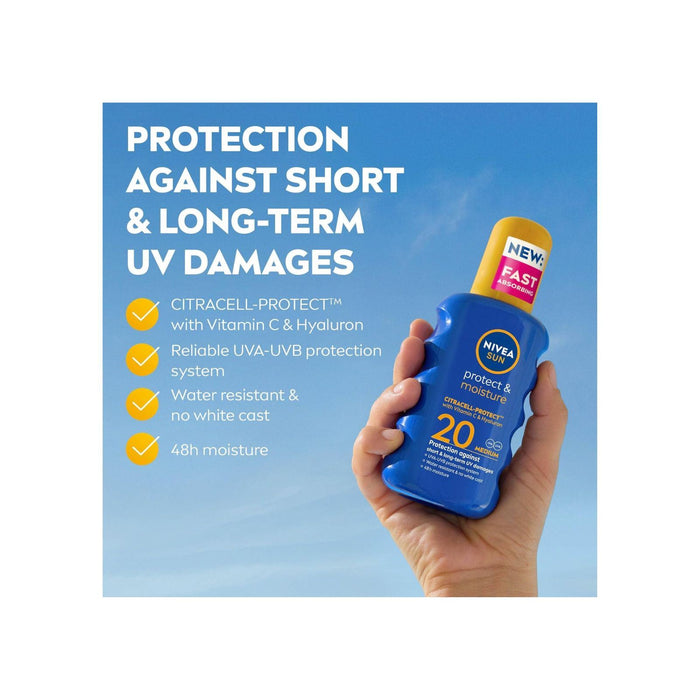 NIVEA Sun Kids Protect & Moisture UV Protection, Water Resistant SPF 20
