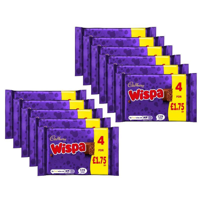 Cadbury Wispa Chocolate Bar, 4 Pack (11 x 98.4g)