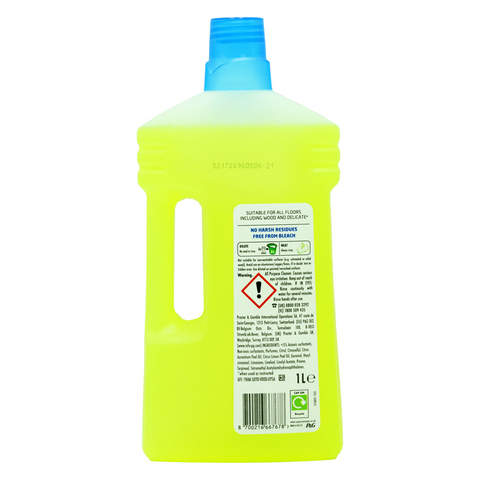 Flash Multi-purpose Floor Liquid Cleaner Fresh Lemon (1L)