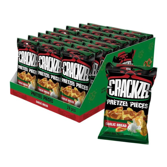 Crackzel Pretzel Pieces Garlic Bread Flavour (24 x 85g)