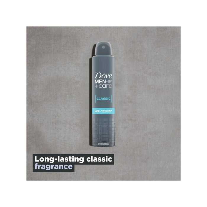 Dove Men+Care Classic with ¼ moisturising cream Men's Antiperspirant Deodorant Body Spray 200ml