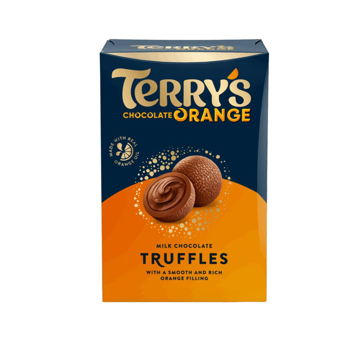 Terry's Chocolate Orange Truffles, Milk Chocolate with Orange Filling 200g (Box of 6)