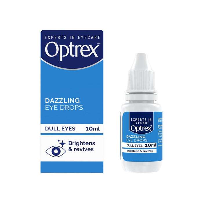 Optrex Dazzling Eye Drops for Dull Eyes, brightens and revives, 10ml