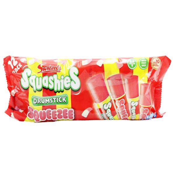 Swizzels Squashies Drumstick Squeezee Freezable Ice Pops 12pk (15 x 540ml)