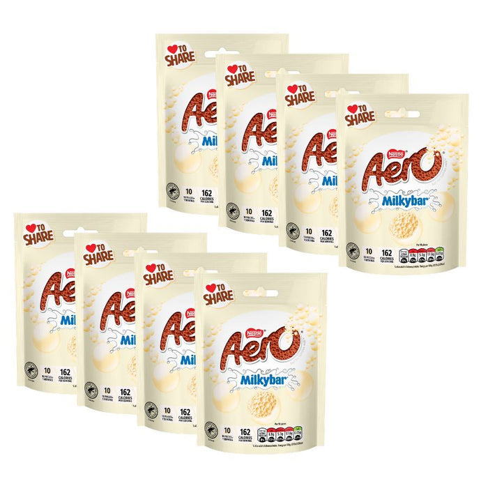 Nestlé Aero Milkybar Bubbles Bag (8 x 92g)