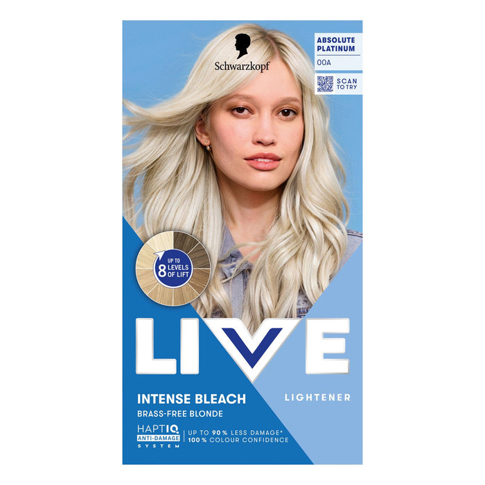 Schwarzkopf LIVE Intense Colour 00A Absolute Platinum Blonde Permanent Hair Dye