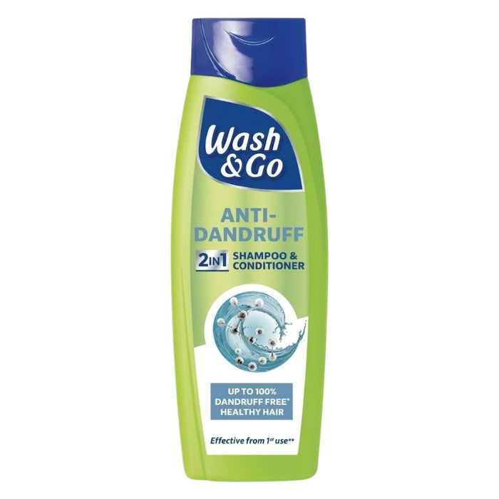 Wash & Go Anti-Dandruff 2 in 1 Shampoo & Conditioner (290ml)
