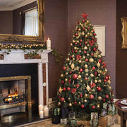 Portland Fir 8ft Decorated Christmas Tree - Twin Peaks (Red) - image 2