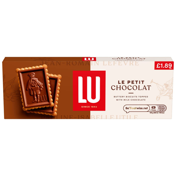 Le Petit Chocolat Milk Chocolate Coated Biscuits (20 x 100g)