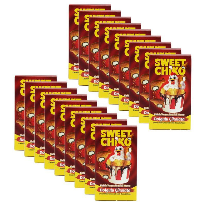 Sweet Chiko Chocolate Chicken Leg With Biscuit Pieces (18 x 50g)