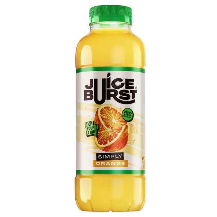 Juice Burst Orange Juice Bottles (12 x 300ml) - Refreshing Fruit Drink