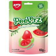 AMOS Peelerz Peelable Watermelon Gummy Candy, Soft Chewy Snack (12 x 65g) - image 2