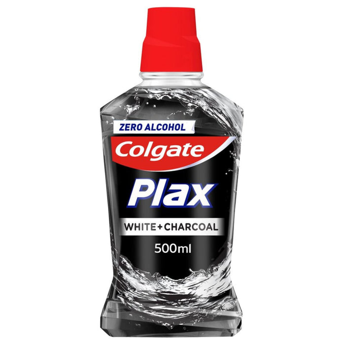 Colgate Plax White+Charcoal Mouthwash 500 ml