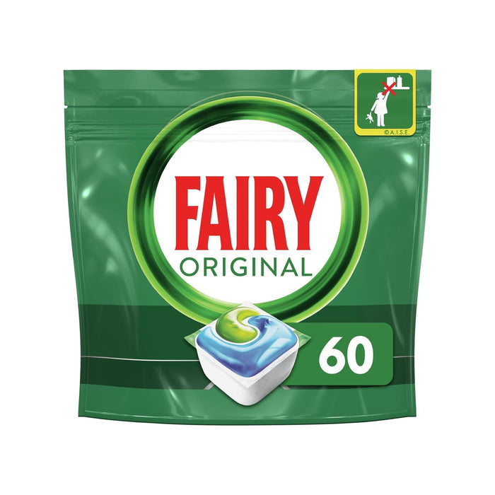 Fairy Original Dishwasher Detergent in Caps, Pack of 60