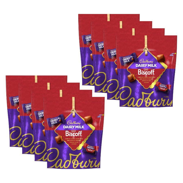 Cadbury Dairy Milk Chocolate Lotus Biscoff Pouch (8 x 230g)