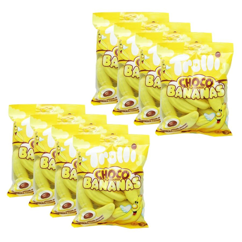 Trolli Choco Flavoured Bananas Gummy Candy (8 x 150g)