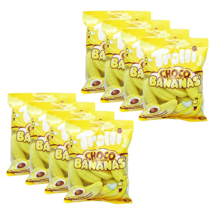 Trolli Choco Flavoured Bananas Gummy Candy (8 x 150g)