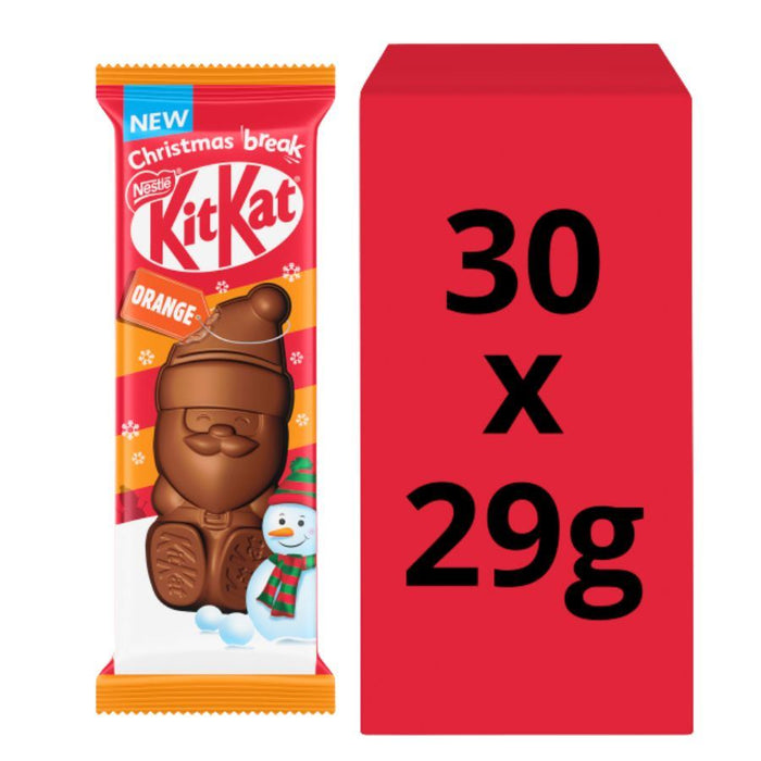 Kit Kat Icon Santa Orange Chocolate Christmas Figure (30 x 29g)