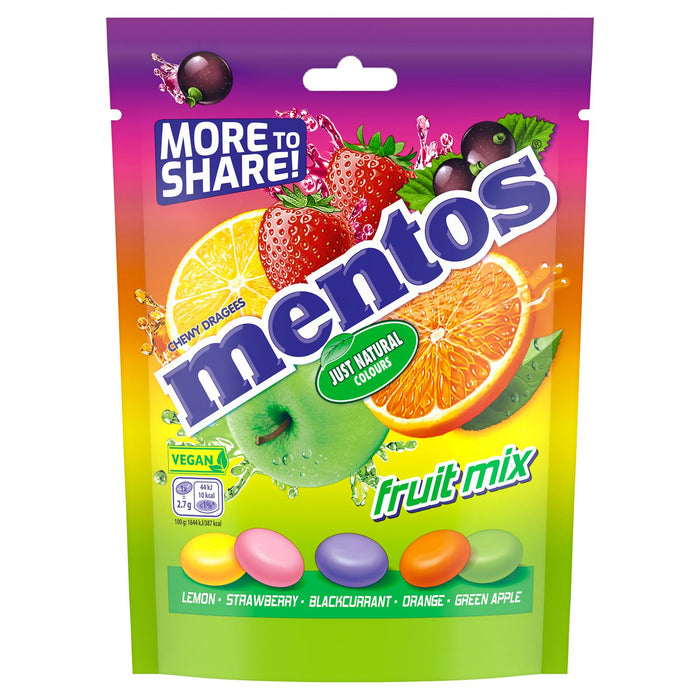Mentos Fruit Mix Chewy Dragees (7 x 140g)