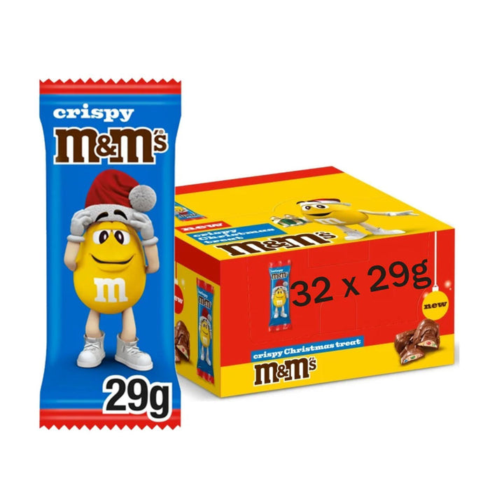 M&M's Crispy Milk Chocolate Christmas Santa Treat 29g (Box of 32)