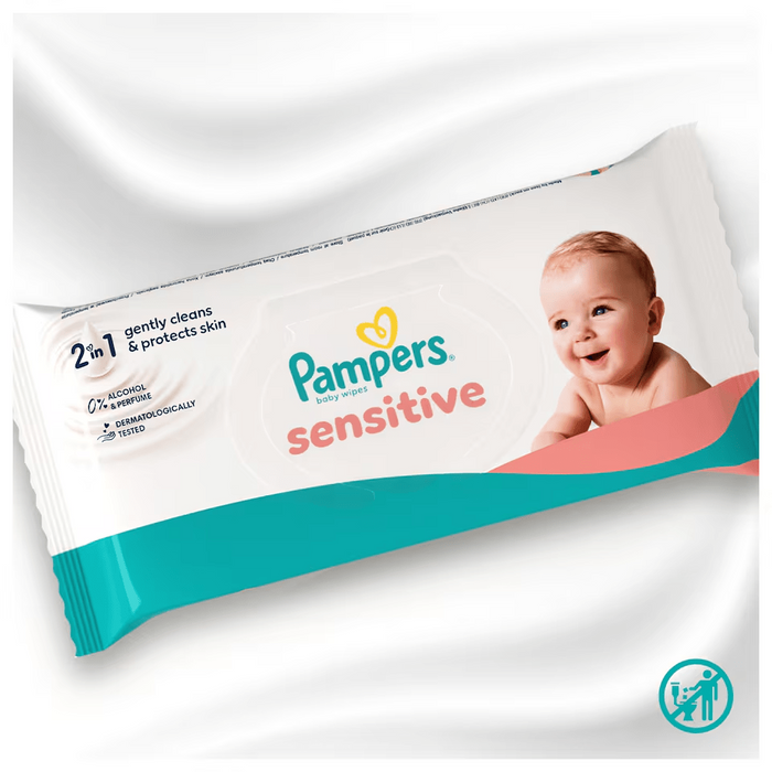 Pampers Sensitive Baby Wipes, 52 Pack