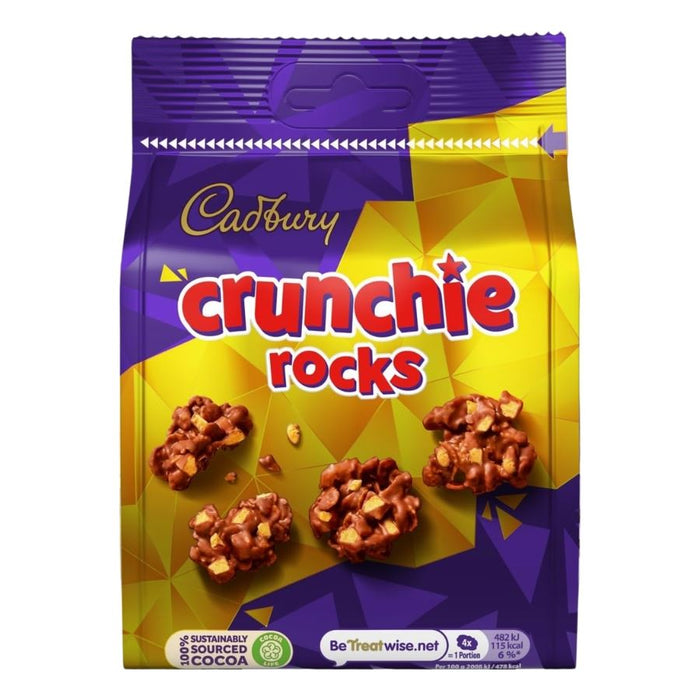 Cadbury Crunchie Rocks Milk Chocolate Bag (10 x 80g)