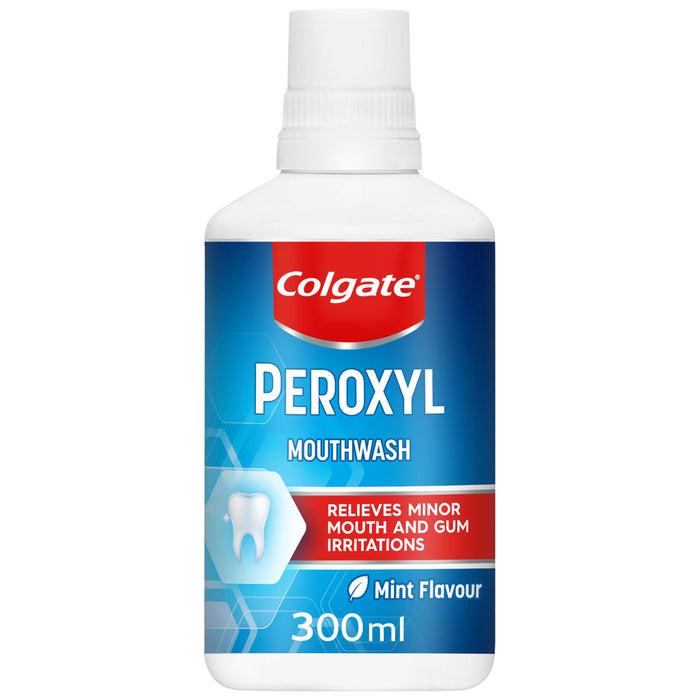 Colgate Peroxyl Antiseptic Mint Flavour  Mouthwash, 300ml