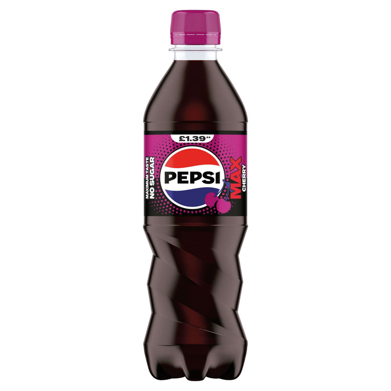 Pepsi Max Cherry Bottles Zero Sugar (12 x 500ml) - image 2