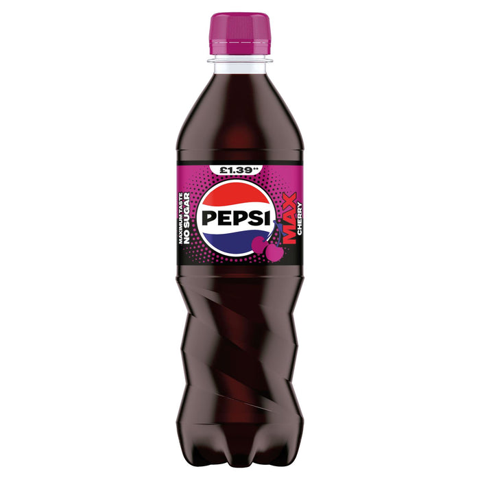 Pepsi Max Cherry Bottles Zero Sugar (12 x 500ml)