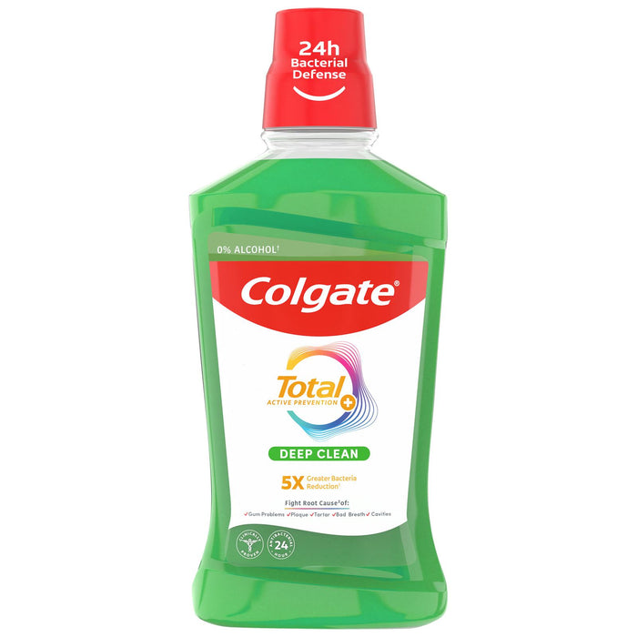Colgate Total Active Deep Clean Spearmint Mouthwash (500ml)