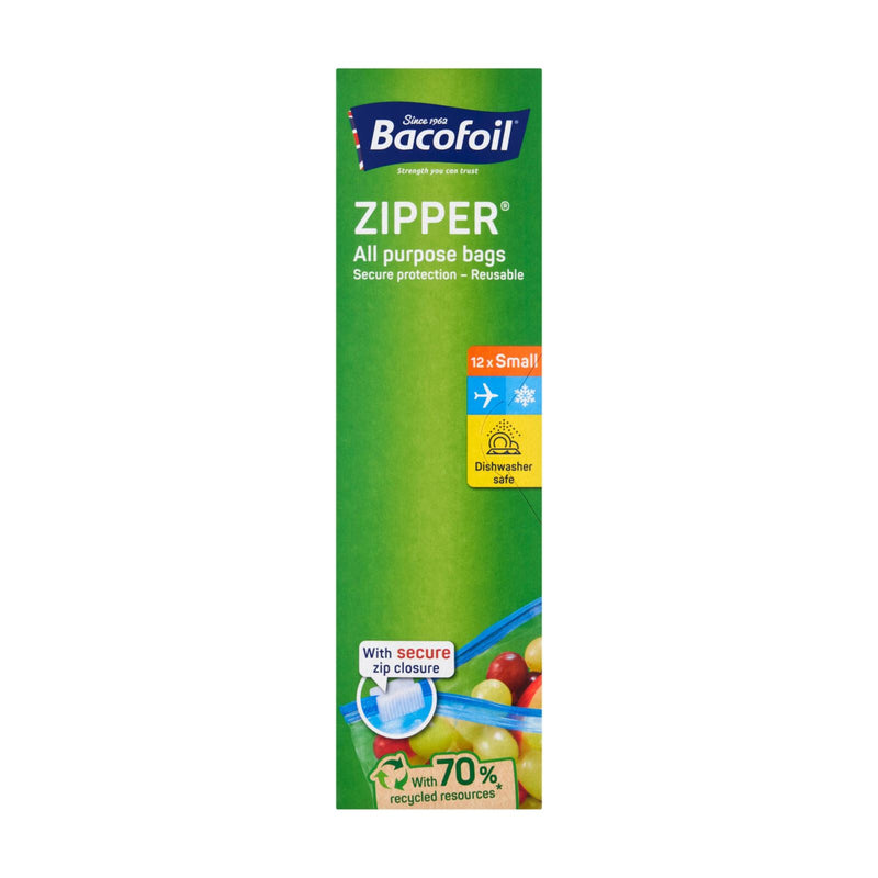 Bacofoil Zipper Bags Small 12's