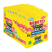 Bebeto Chew Rex Fruit & Bubble Gum Flavour Foamies (10 x 130g)