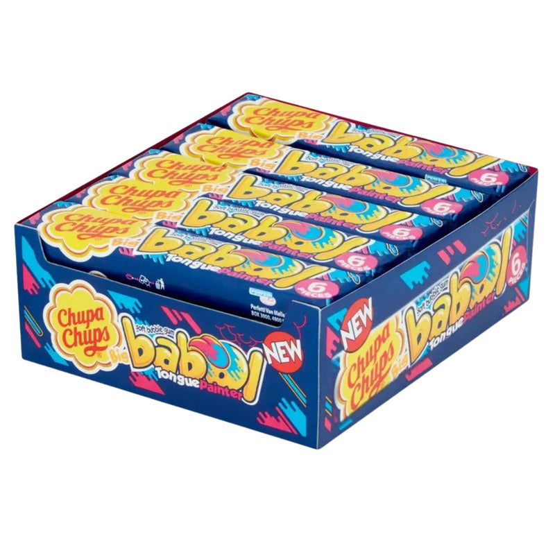 Chupa Chups Big Babol Tongue Painter Bubble Gum  27.6 g (Box of 20)