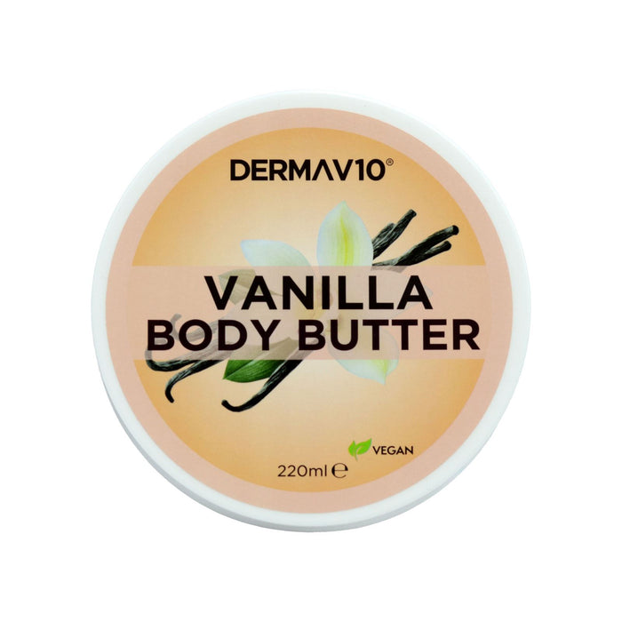 Derma V10 Vanilla Body Butter Cream (220ml)