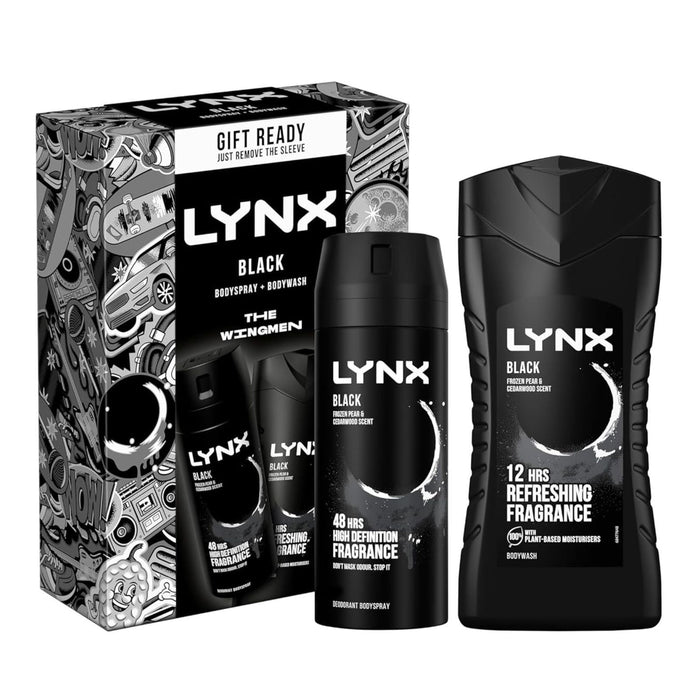 LYNX Black The Wingmen Duo 2 piece Gift Set